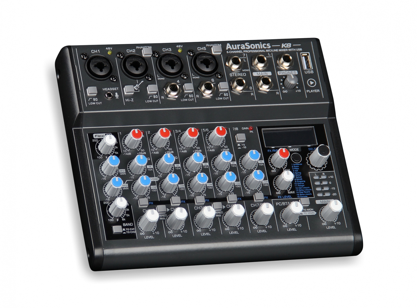 AuraSonics K8 компактный микшерный пульт в Арсеньеве