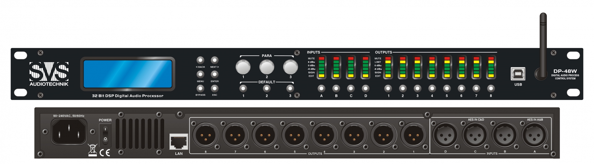 SVS Audiotechnik DP-48W Цифровой процессор: 4 входа 8 выходов в Арсеньеве