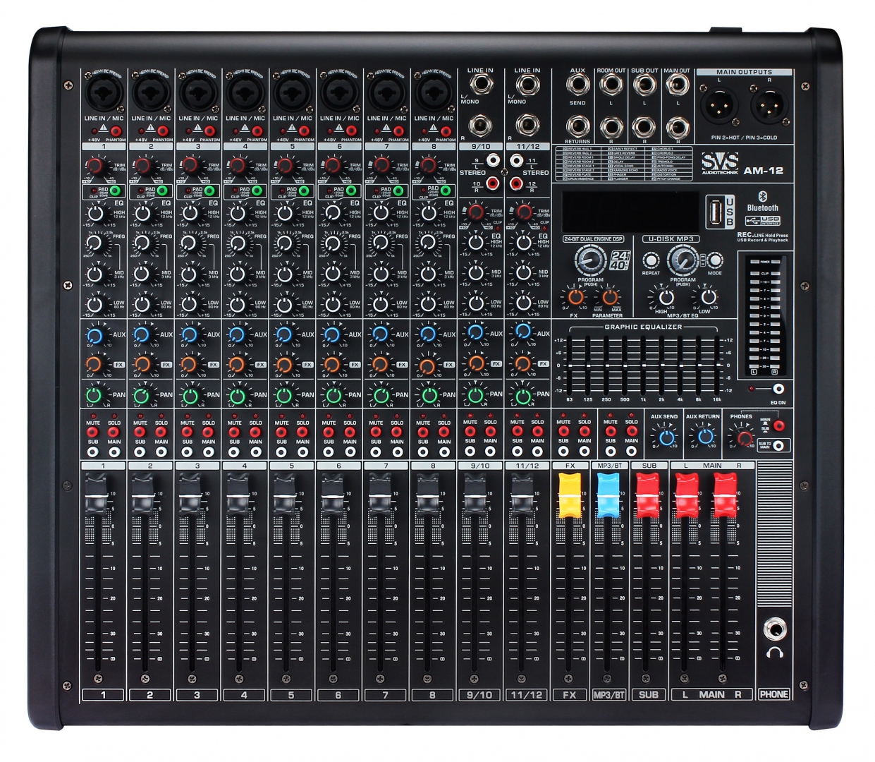 SVS Audiotechnik mixers AM-12 Микшерный пульт аналоговый, 12-канальный в Арсеньеве