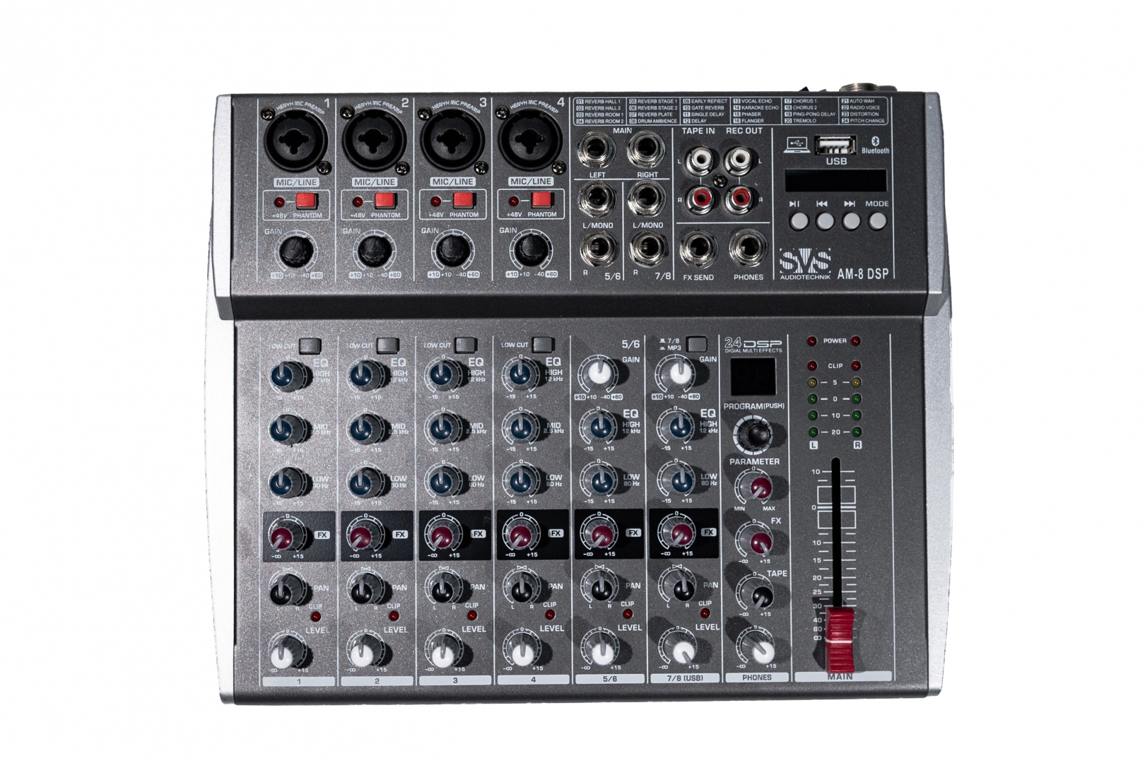 SVS Audiotechnik mixers AM-8 DSP Микшерный пульт аналоговый, 8-канальный в Арсеньеве